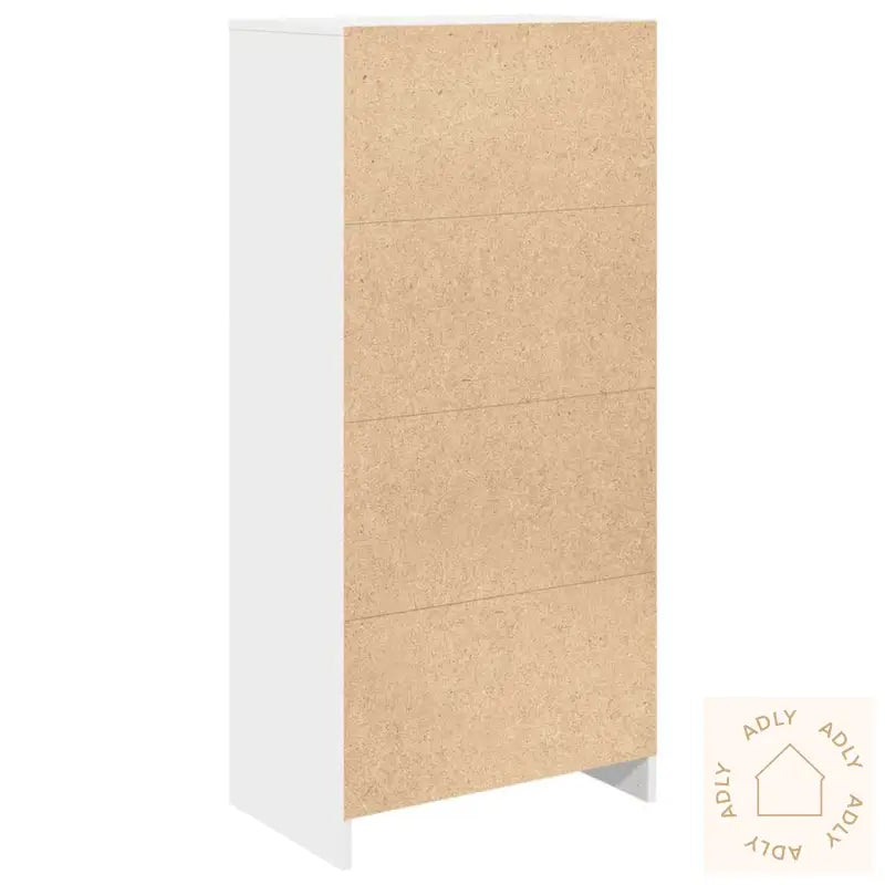 Skap Med Skuff Hvit 55,5X34X119,5 Cm Konstruert Tre