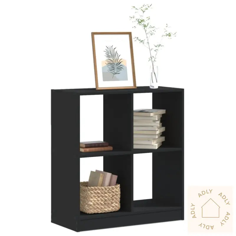 Bokhylle Svart 68,5X32X75 Cm Konstruert Tre
