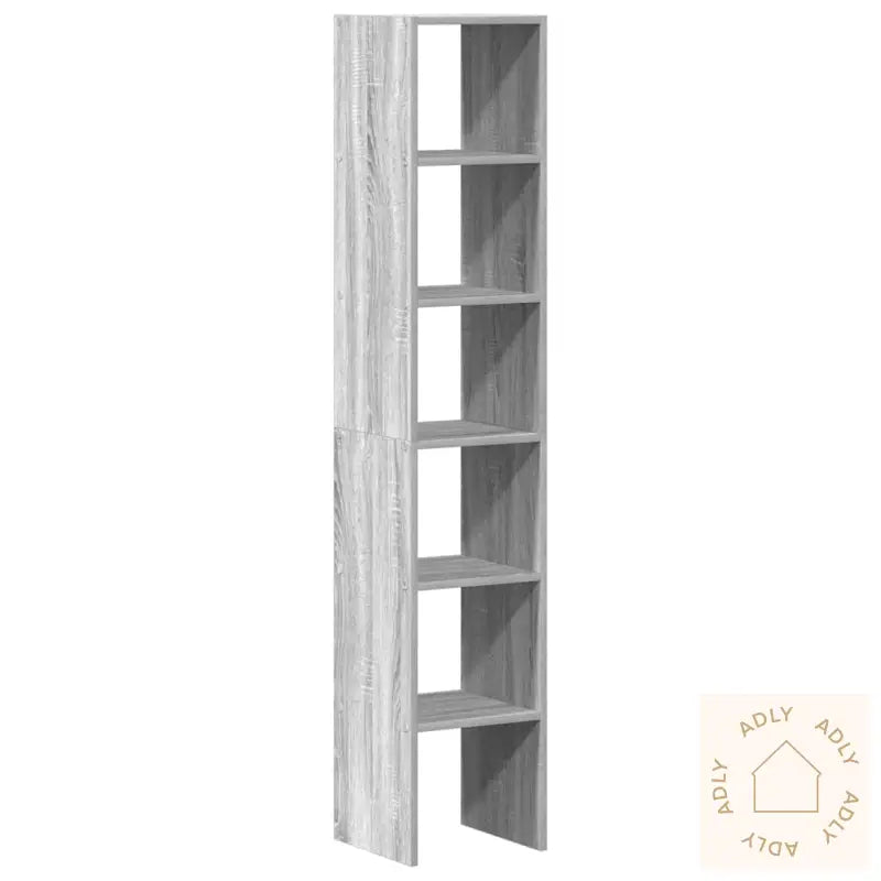 Bokhyller 2 Stk Stablebar Grå Sonoma 30X30X80 Cm Konstruert Tre