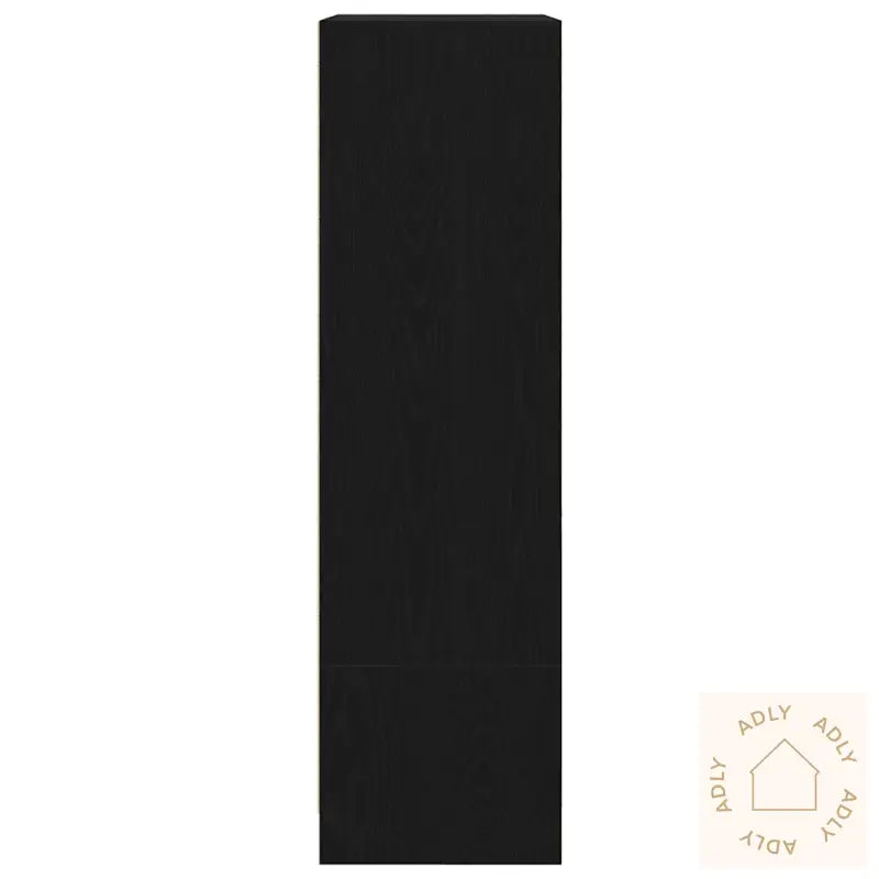 Skap Med Skuff Sort Eik 55,5X34X119,5 Cm Konstruert Tre