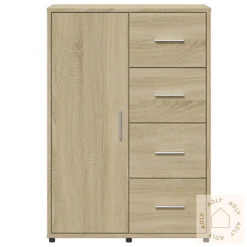 Skjenker 2 Stk Sonoma Eik 60X31X84 Cm Konstruert Tre