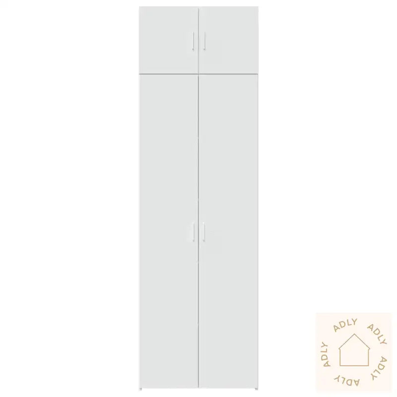 Oppbevaringsskap Hvit 70X42,5X225 Cm Konstruert Tre