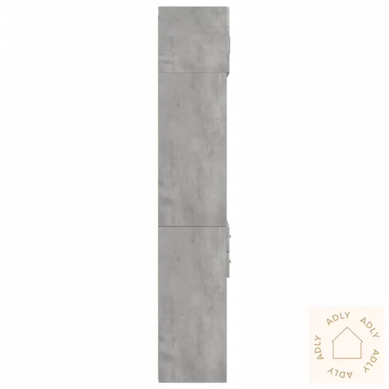 Oppbevaringsskap Betonggrå 70X42,5X225 Cm Konstruert Tre