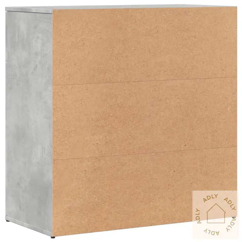 Skjenker 2 Stk Betonggrå 79X38X80 Cm Konstruert Tre