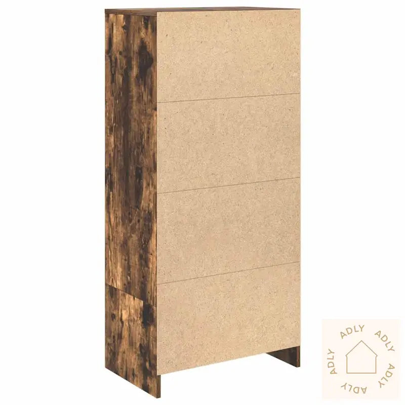 Skap Med Skuff Røkt Eik 55,5X34X119,5 Cm Konstruert Tre