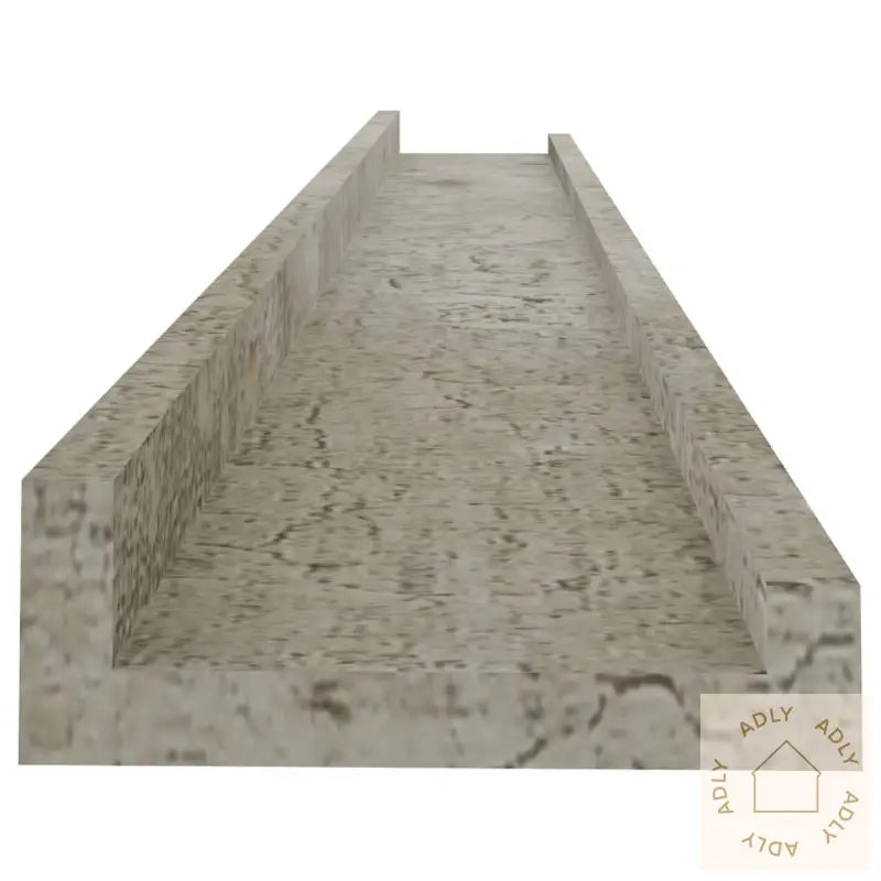 Vegghyller 2 Stk Betonggrå 80X9X3 Cm