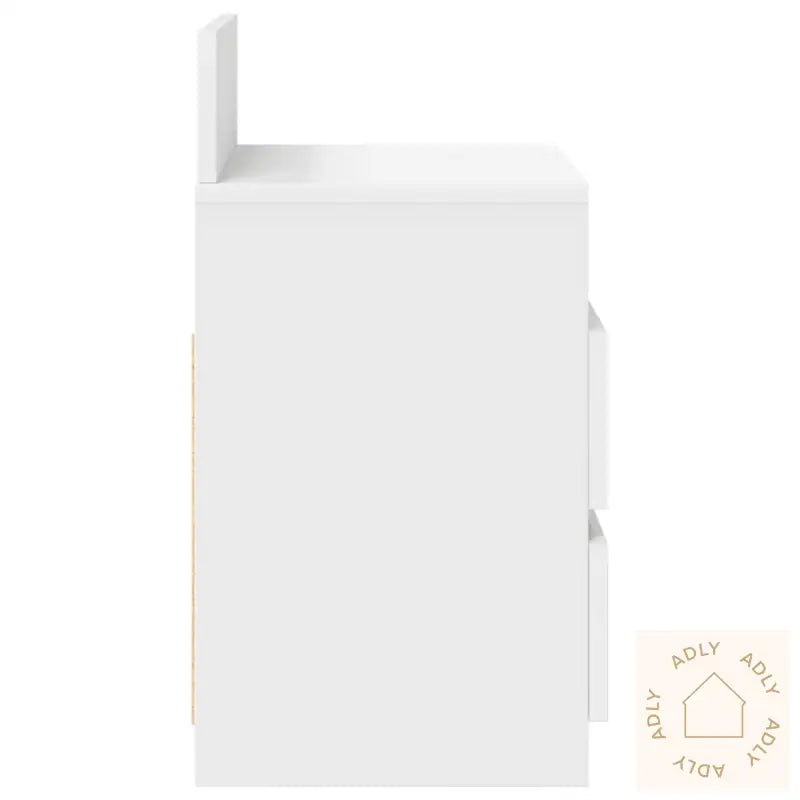 Nattbord 2 Stk Med 2 Skuffer Hvit 40X33X60 Cm