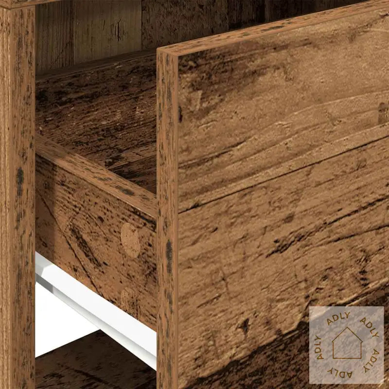 Nattbord Med Skuff 2 Stk Gammelt Tre 51X31X47 Cm