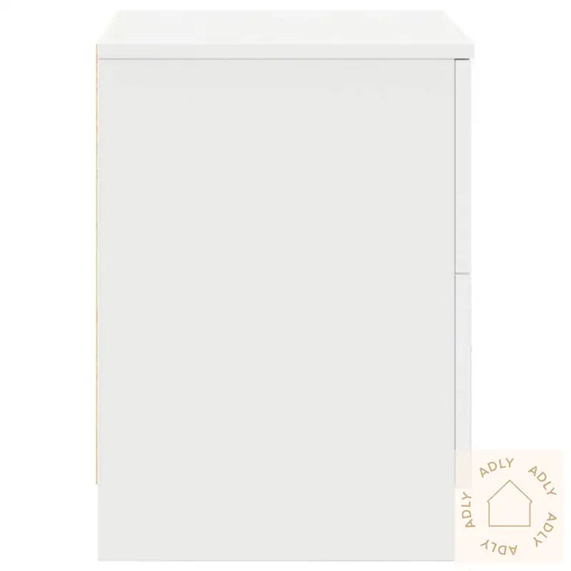 Nattbord 2 Stk Med 2 Skuffer Hvit 40X36X50 Cm