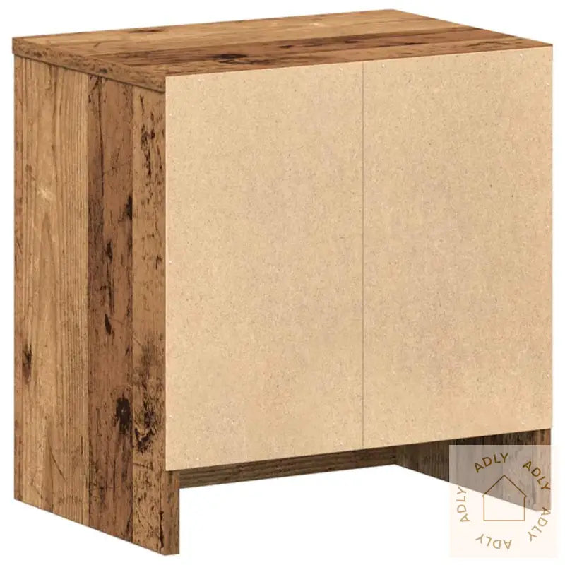 Nattbord 2 Stk Med Skuff Gammelt Tre 39X28X41 Cm