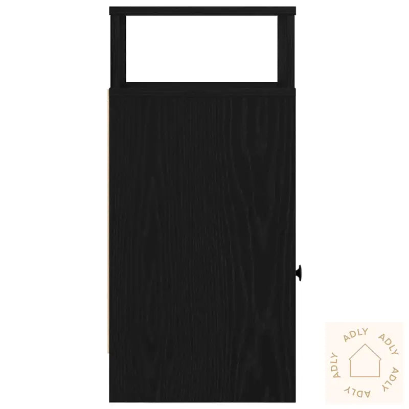 Nattbord 2 Stk Med Skuff Svart 25X31X66 Cm