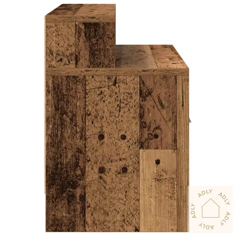 Nattbord Med Skuff 2 Stk Gammelt Tre 51X31X47 Cm