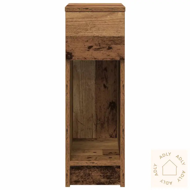 Nattskap Med Skuff 2 Stk Gammelt Tre 20X36X60 Cm