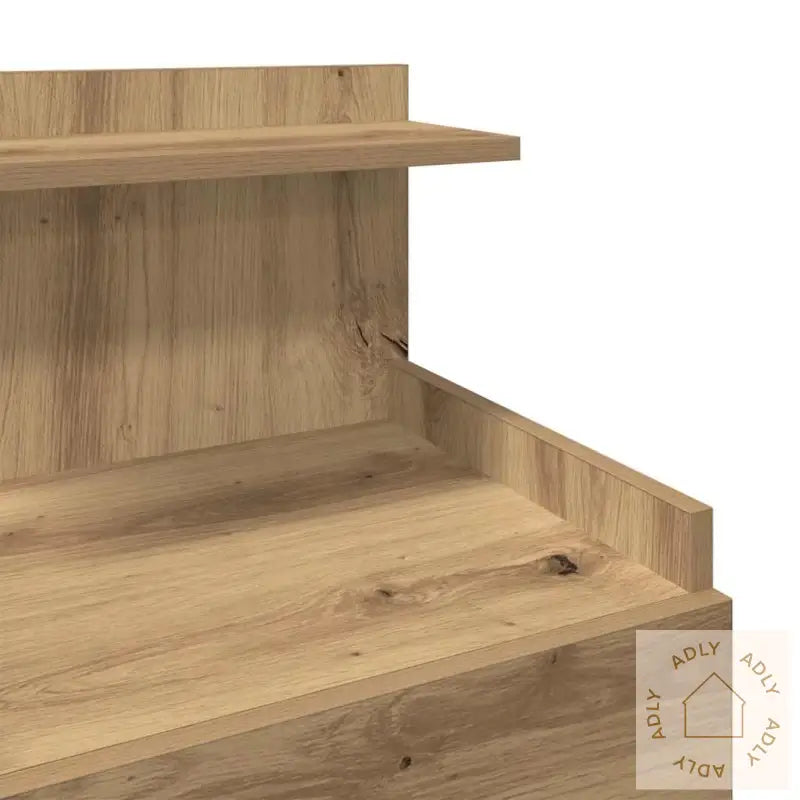 Nattbord 2 Stk Med 2 Skuffer Håndverkseik 40X36,5X62 Cm