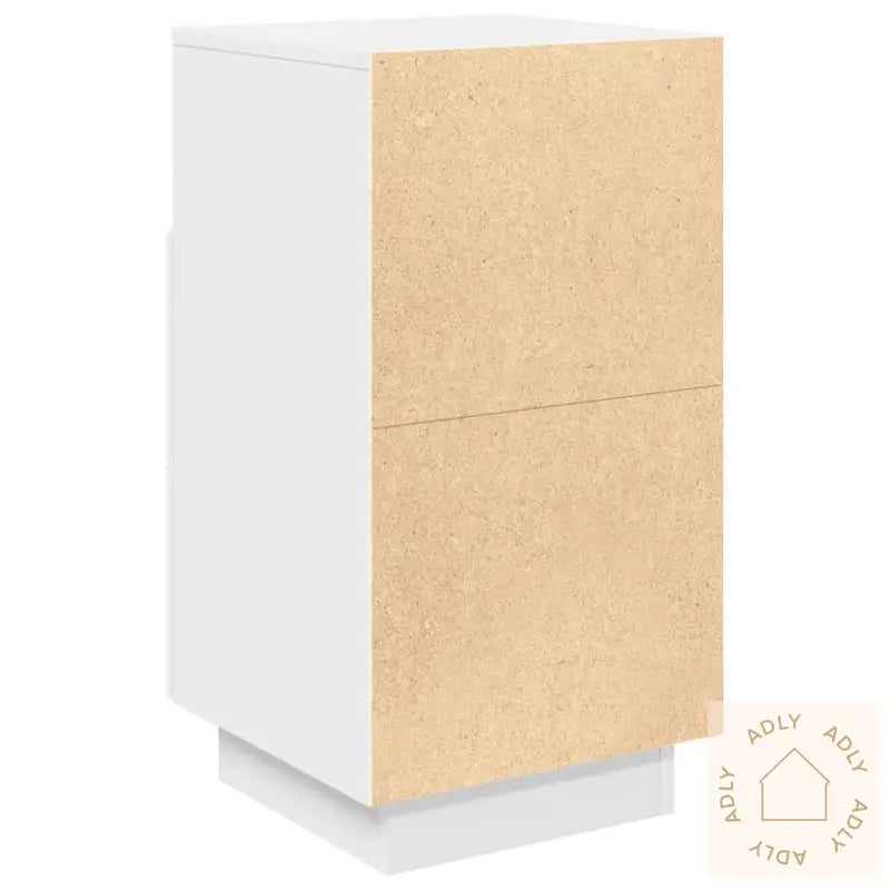 Nattbord 2 Stk Med 2 Skuffer Hvit 36X36X68 Cm