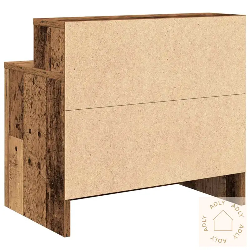 Nattbord Med Skuff 2 Stk Gammelt Tre 51X31X47 Cm