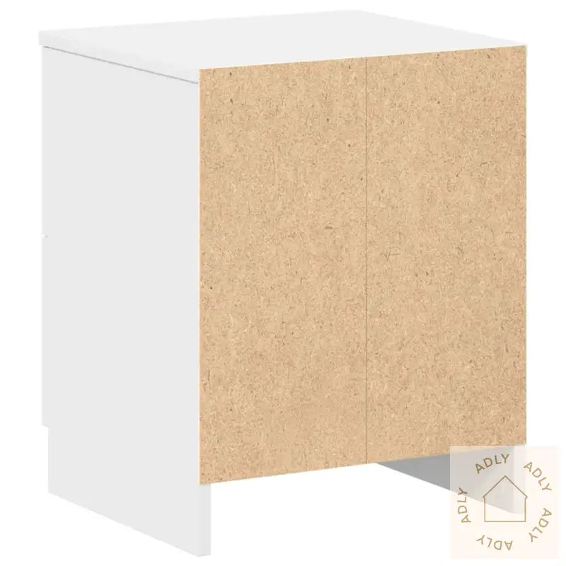 Nattbord 2 Stk Med 2 Skuffer Hvit 40X36X50 Cm