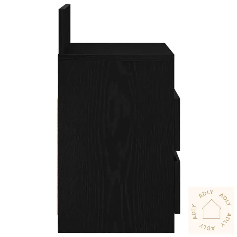 Nattbord 2 Stk Med 2 Skuffer Svart 40X33X60 Cm