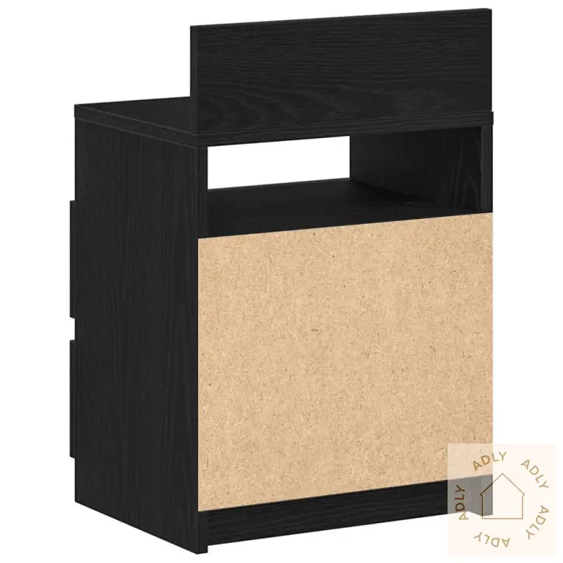 Nattbord 2 Stk Med 2 Skuffer Svart 40X33X60 Cm