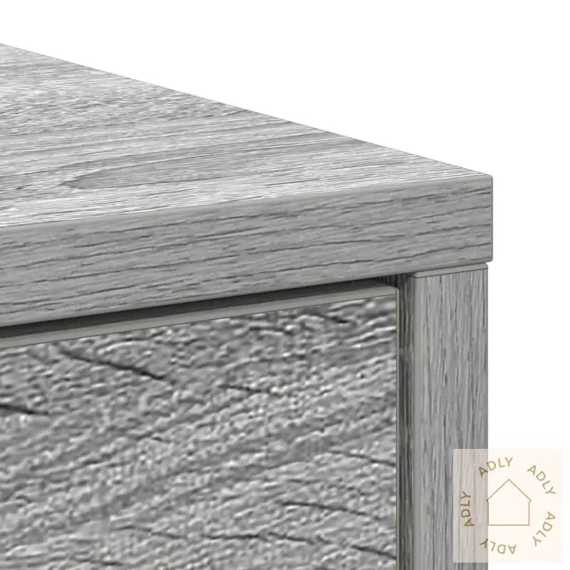 Skjenk Med Skuff Grå Sonoma 80X34X76 Cm Konstruert Tre