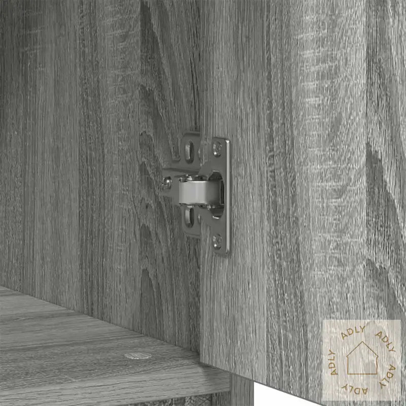 Skjenk Med Skuff Grå Sonoma 80X34X76 Cm Konstruert Tre