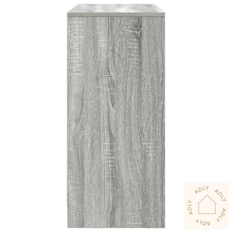 Skjenk Med Skuff Grå Sonoma 80X34X76 Cm Konstruert Tre