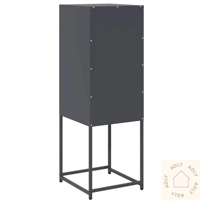 Skjenk Antrasitt 36X39X107 Cm Kaldvalset Stål