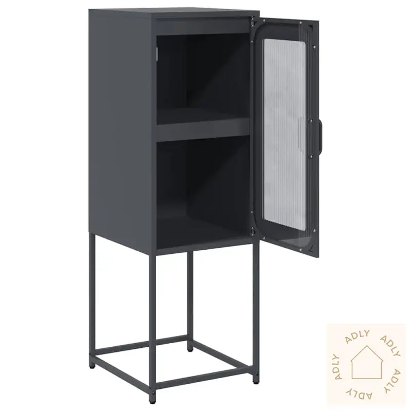 Skjenk Antrasitt 36X39X107 Cm Kaldvalset Stål