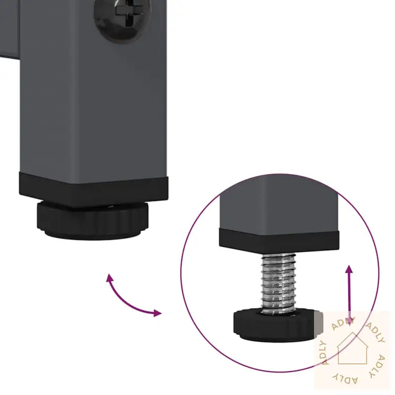 Skjenk Antrasitt 36X39X107 Cm Kaldvalset Stål