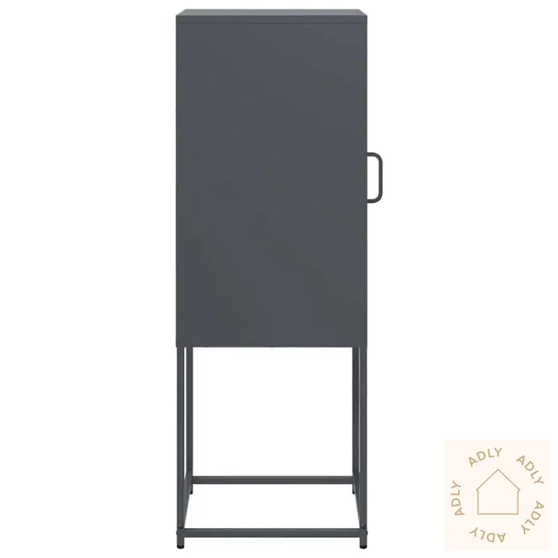 Skjenk Antrasitt 36X39X107 Cm Kaldvalset Stål