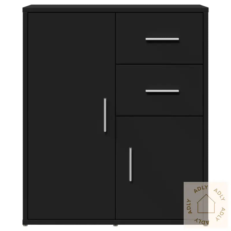 Skjenker 2 Stk Svart 60X31X70 Cm Konstruert Tre