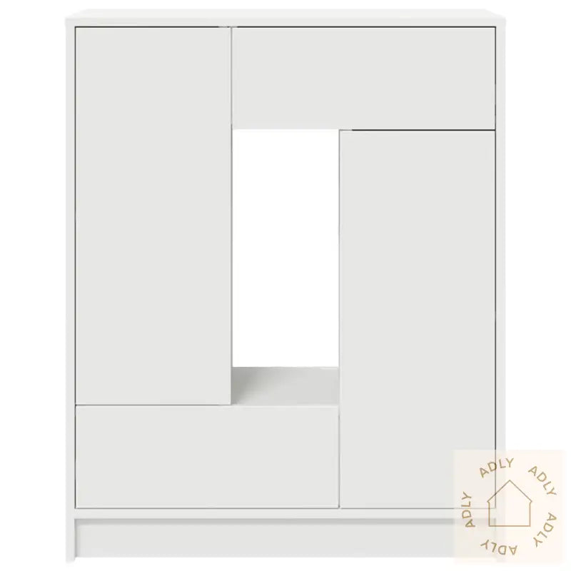 Skjenk Med Skuffer Og Dører Hvit 73X31X90 Cm