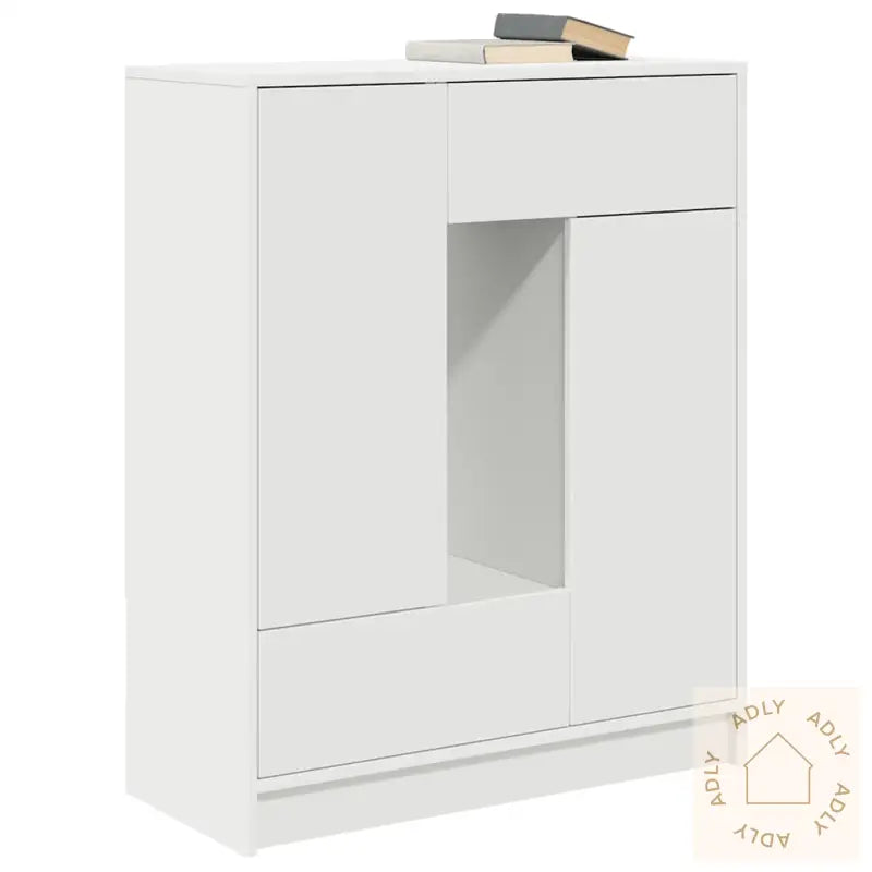 Skjenk Med Skuffer Og Dører Hvit 73X31X90 Cm