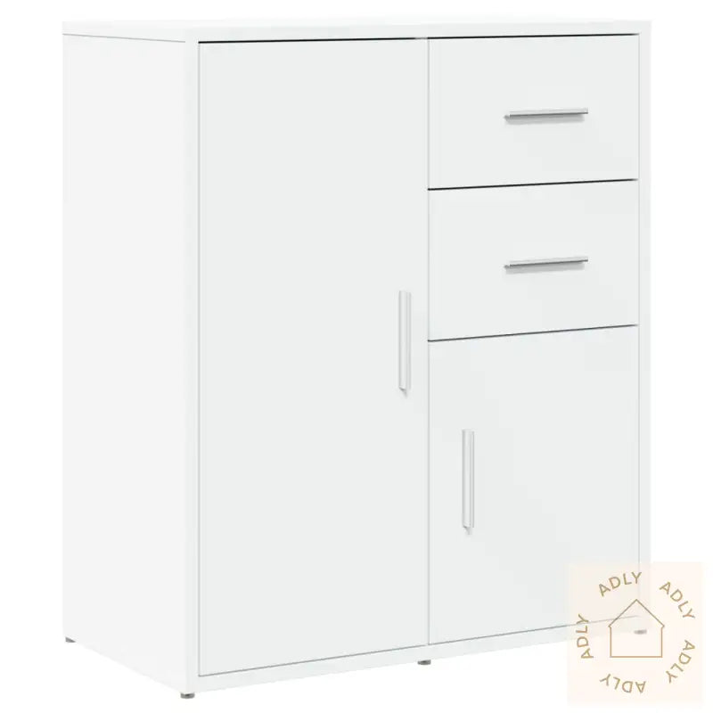 Skjenker 2 Hvit 60X31X70 Cm Konstruert Tre