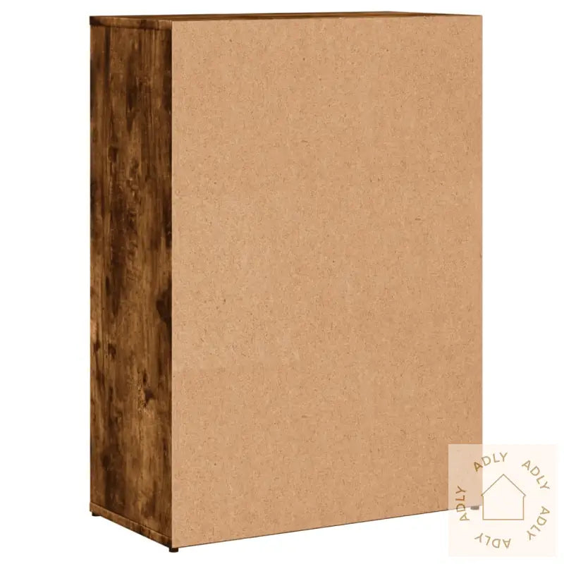 Skjenker 2 Røkt Eik 60X30X84 Cm Konstruert Tre