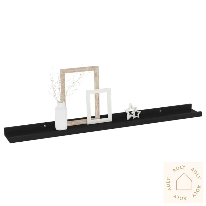 Vegghyller 4 Stk Svart 80X9X3 Cm