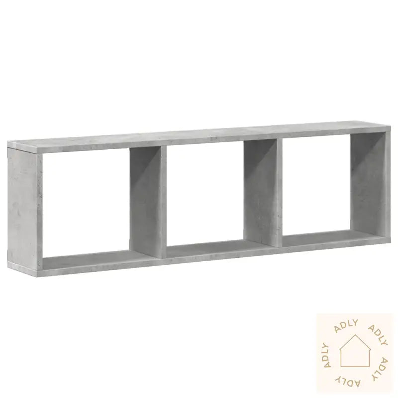 Veggskap 100X16X30 Cm Betonggrå Konstruert Tre