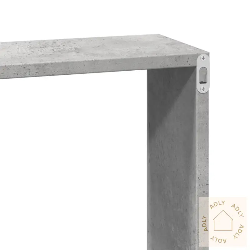 Veggskap 100X16X30 Cm Betonggrå Konstruert Tre