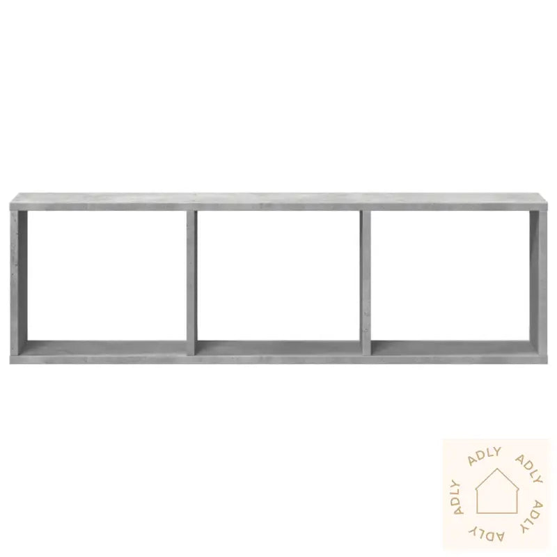 Veggskap 100X16X30 Cm Betonggrå Konstruert Tre