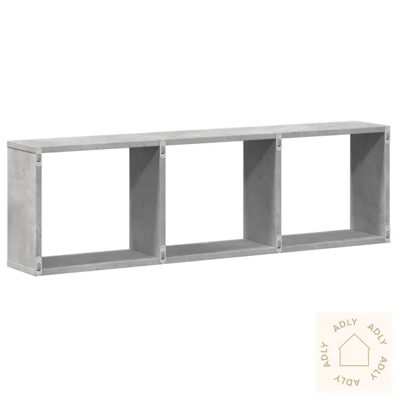 Veggskap 100X16X30 Cm Betonggrå Konstruert Tre