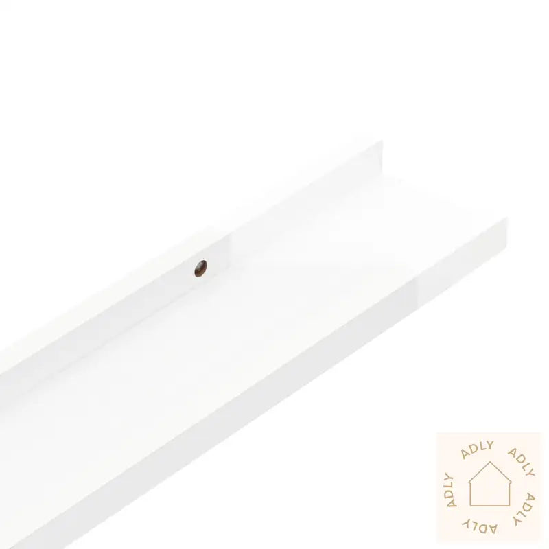 Vegghyller 2 Stk Høyglans Hvit 40X9X3 Cm