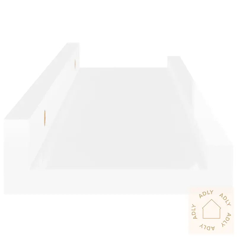 Vegghyller 2 Stk Høyglans Hvit 40X9X3 Cm