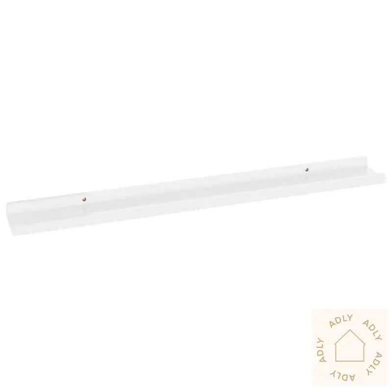 Vegghyller 2 Stk Høyglans Hvit 80X9X3 Cm