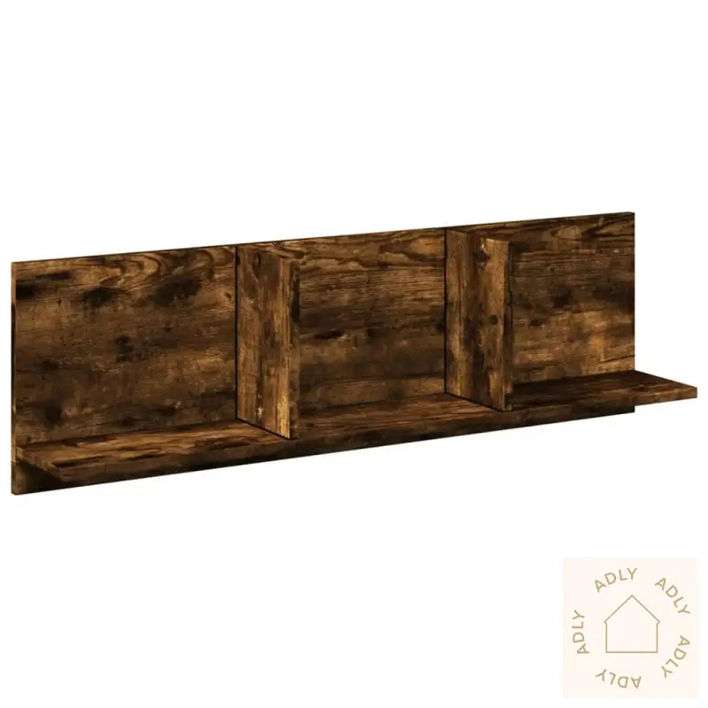 Veggskap 100X16,5X30 Cm Røkt Eik Konstruert Tre