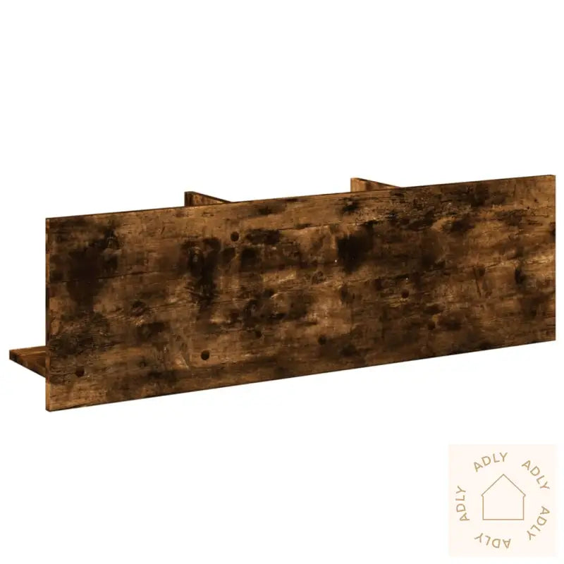 Veggskap 100X16,5X30 Cm Røkt Eik Konstruert Tre