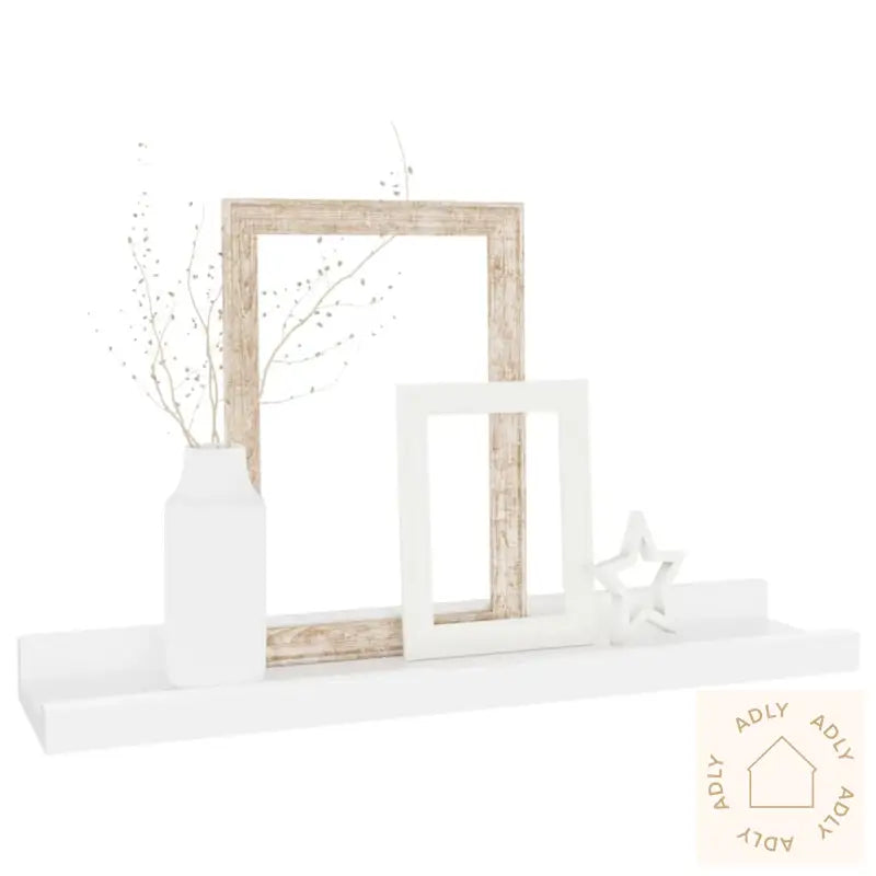 Vegghyller 4 Stk Hvit 40X9X3 Cm