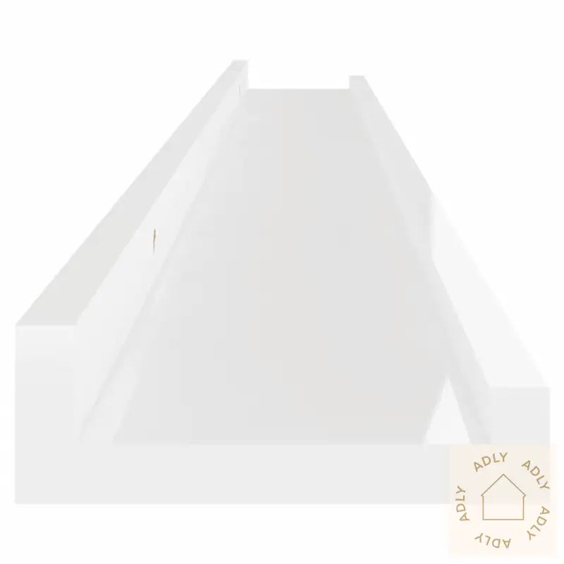 Vegghyller 2 Stk Høyglans Hvit 100X9X3 Cm