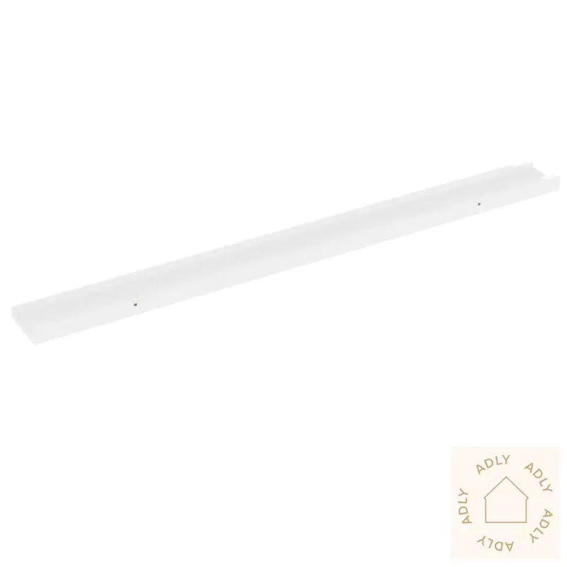 Vegghyller 2 Stk Høyglans Hvit 100X9X3 Cm