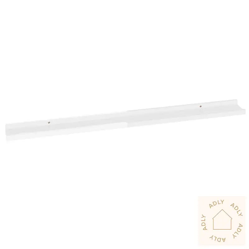 Vegghyller 2 Stk Høyglans Hvit 100X9X3 Cm