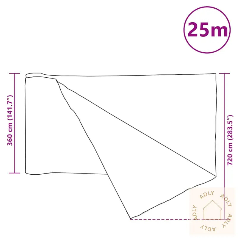 Skjermnett Grønn 3,6X25 M Hdpe 150 G/M²